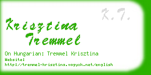 krisztina tremmel business card